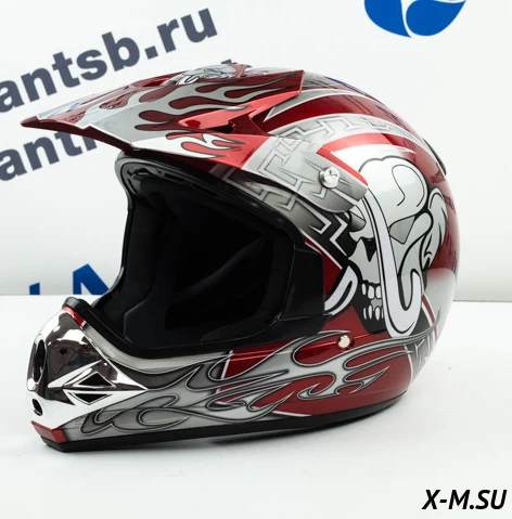 Шлем кроссовый Avantis Lead, Красный Шлем кроссовый Avantis Lead, Красный