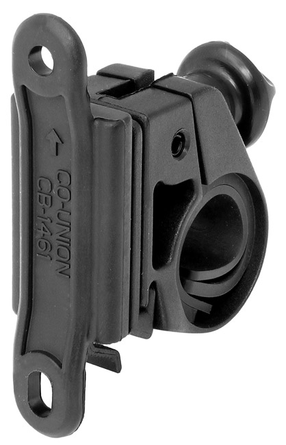 Кронштейн CB-1461B для крепления флягодержателя на руль, пластиковый черный 550039