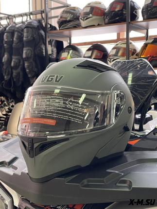 Шлем модуляр HETOSHI OIKE цв. Черно-серый р.XL