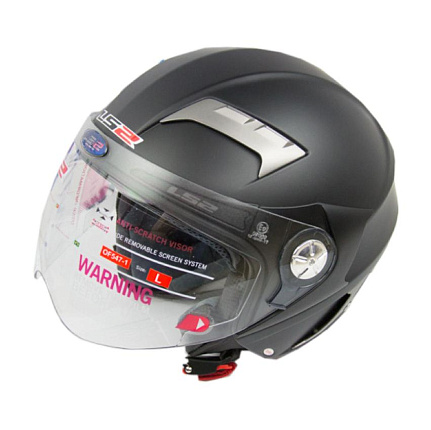 ШЛЕМ ОТКРЫТЫЙ LS2 OF547.1 STROKE Черный