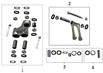 Блок заднего амортизатора (прогрессия в сборе) МОТОЦИКЛА FRATELI EXC NB330 WP SPARE