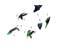 Облицовка (Пластик)  МОТОЦИКЛА FRATELI EXC NB330 WP SPARE